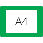 [DMTA4G] DMTA4G - conf.10 tasche adesive protettive SAFE IN in PVC f.to A4 colore VERDE