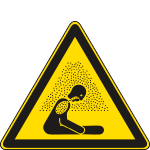[E1115K] E1115K - Cartello pericolo atmosfera potenzialmente asfissiante EN ISO 7010