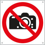 [E1323Y] E1323Y - Cartello vietato fotografare EN ISO 7010
