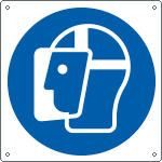 [E1358KS] E1358KS - Etichetta adesiva obbligo schermo protettivo EN ISO 7010