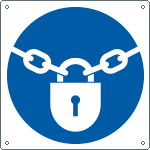 [E1367X] E1367X - cartello tenere chiuso EN ISO 7010