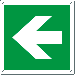 [E15104W] E15104W - Cartello emergenza freccia a destra solo simbolo EN ISO 7010