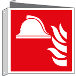 [E15111BIY] E15111BIY - cartello bifacciale attrezzature antincendio EN ISO 7010