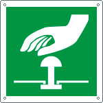 [E15159K] E15159K - Cartello emergenza pulsante di emergenza solo simbolo EN ISO 7010