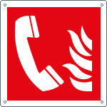 [E15167Y] E15167Y - Cartello antincendio telefono solo simbolo EN ISO 7010