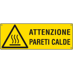[E17131K] E17131K - Cartello pericolo pareti calde EN ISO 7010