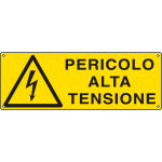 [E1734KS] E1734KS - Etichetta adesiva pericolo alta tensione EN ISO 7010