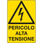 [E1734Y] E1734Y - Cartello pericolo alta tensione EN ISO 7010