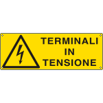 [E1742K] E1742K - Cartello pericolo terminali in tensione EN ISO 7010