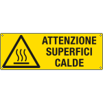[E17440K] E17440K - Cartello "attenzione superfici calde"