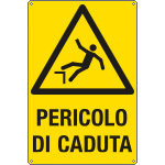 [E1757X] E1757X - Cartello pericolo pericolo di caduta EN ISO 7010