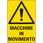 [E1773X] E1773X - Cartello macchine in movimento EN ISO 7010