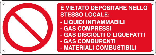 [E18053KS] E18053KS - Etichetta adesiva vietato depositare EN ISO 7010