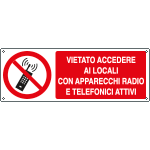 [E18075KS] E18075KS - Etichetta adesiva vietato accedere ai locali EN ISO 7010