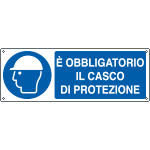 [E1902KS] E1902KS - Etichetta adesiva obbligo casco di protezione EN ISO 7010
