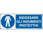 [E1911KS] E1911KS - Etichetta adesiva indossare indumenti protettivi EN ISO 7010