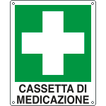 [E20113KS] E20113KS - Etichetta adesiva cassetta di medicazione UNI ISO 7010