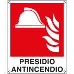 [E20119W] E20119W - Cartello antincendio presidio antincendio UNI ISO 7010