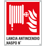 [E20178X] E20178X - Cartello lancia antincendio naspo N. EN ISO 7010