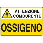 [E2743] E2743 - Cartello sostanze pericolose OSSIGENO EN ISO 7010