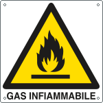 [E400204KS] E400204KS - Etichetta autoadesiva pericolo gas infiammabile EN ISO 7010
