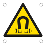 [E49627M] E49627M - Cartello alluminio pericolo campo magnetico EN ISO 7010