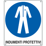 [E616101KS] E616101KS - Etichetta adesiva obbligo Indumenti protettivi EN ISO 7010