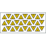 [E91633B] E91633B - foglio n.30 etic.aut. "SUP. CALDA + simb