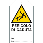 [E9823] E9823 - cart.avvert.plast.PERICOLO CADUTA