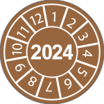 [EBC49624] EBC49624 - confezione da 250 bollini datario anno 2024