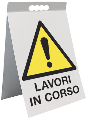 [ECAP1779X] ECAP1779X - cavalletto PVC attenzione lavori in corso