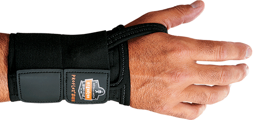 [EDS402LM] EDS402LM - Polsiera mano sinistra cinturino doppio,chiusura velcro,col.NERO tg.M