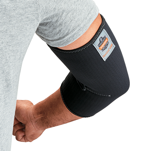 [EDS650M] EDS650M - gomitiera in neoprene perforato 650 e maglia spandex col.NERO tg.M
