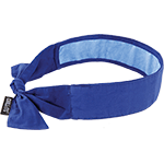 [EDS670] EDS670 - bandana rinfrescante colore blu per testa e collo riutilizzabile