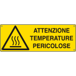 [EEF17123K] EEF17123K - cartello autoadesivo EasyFix attenzione temp.pericolosa EN ISO 7010