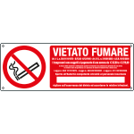 [EEF18089K] EEF18089K - cartello autoadesivo EasyFix vietato fumare L.311..EN ISO 7010