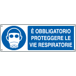 [EEF1903K] EEF1903K - cartello autoadesivo EasyFix obb.proteg.vie respiratorie EN ISO 7010