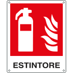 [EEF20118X] EEF20118X - cartello autoadesivo EasyFix estintore EN ISO 7010