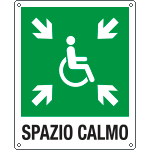 [EEF20195X] EEF20195X - cartello autoadesivo EasyFix spazio calmo EN ISO 7010